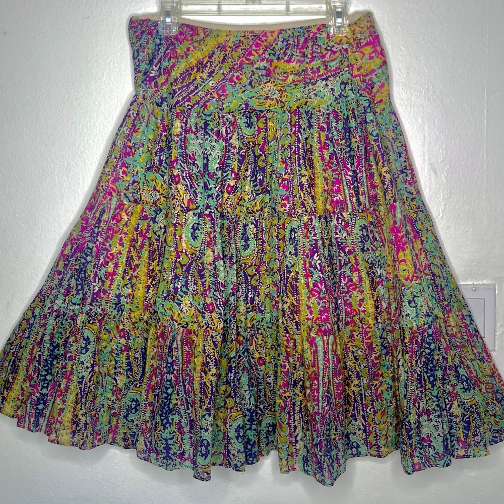 Vibrant Multicolor Patterned Dress